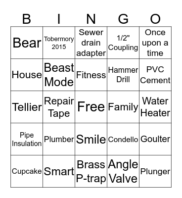 Rob's 30th Birthday- Nov 11/15' Bingo Card