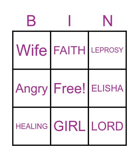 L.I.F.T Women's Conference Bingo Card