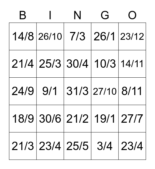 Cumpleaños -Hora 1 Bingo Card