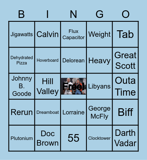 Back to the Future! Bingo Card