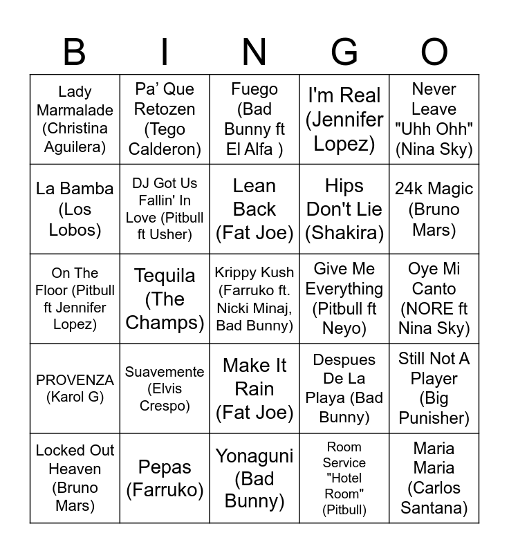 the-latin-hits-bingo-card