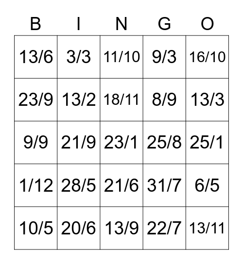 Cumpleaños- Hora 2 Bingo Card