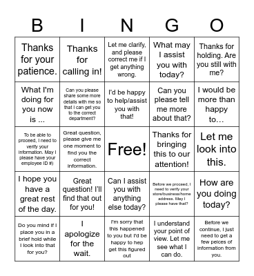 Soft Skills Bingo Card