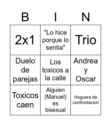 Bingo Maria Bingo Card