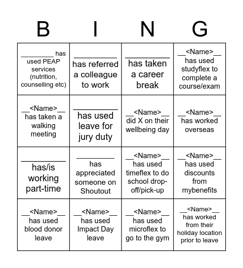 #WIC Modern Working Woman Bingo! Bingo Card