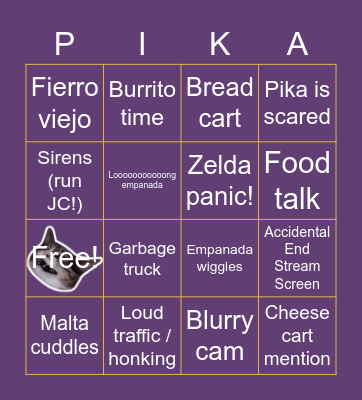 Stream Lotería - October season Bingo Card