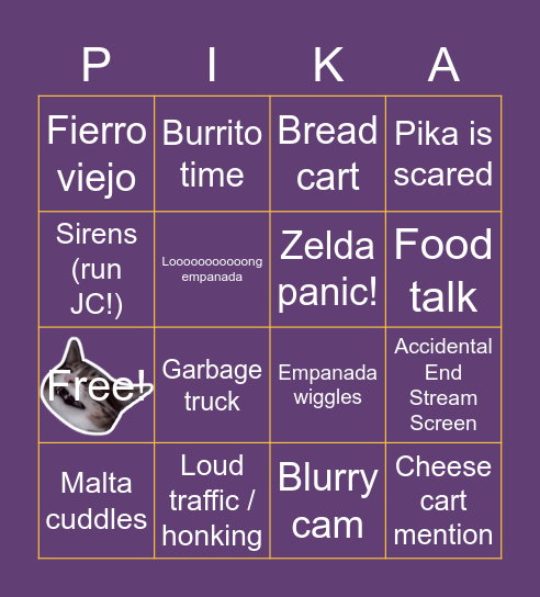 Stream Lotería - October season Bingo Card