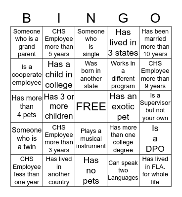 Mid-Florida Networking B.I.N.G.O Bingo Card