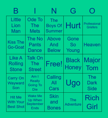 AHHHH!!!!!!! AHHHHH!!!!!! Bingo Card