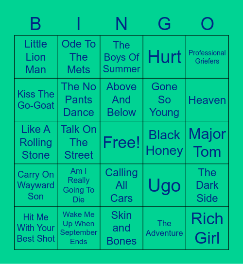 AHHHH!!!!!!! AHHHHH!!!!!! Bingo Card