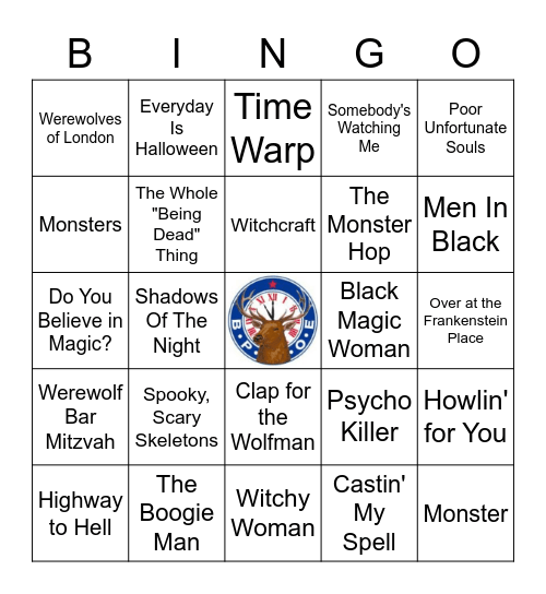 Halloween Bingo Card