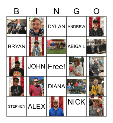FRIENDS OF MS WHITE Bingo Card