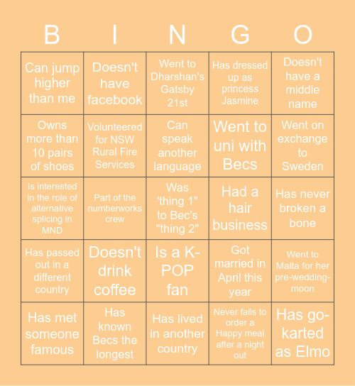 #LetsgetNauti Bingo Card