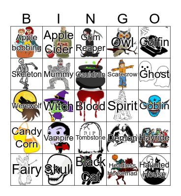 Halloween Bingo Card