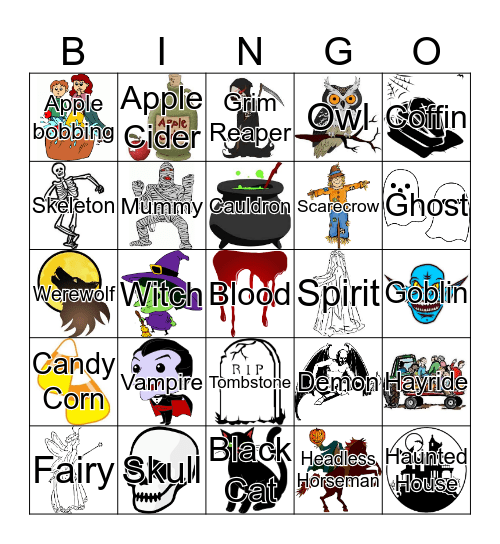 Halloween Bingo Card