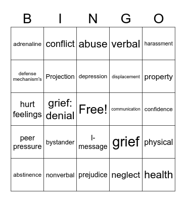 MES BINGO Card