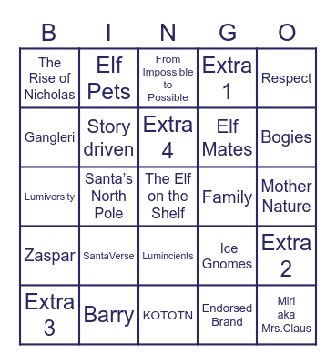 Lumiversity Bingo Card