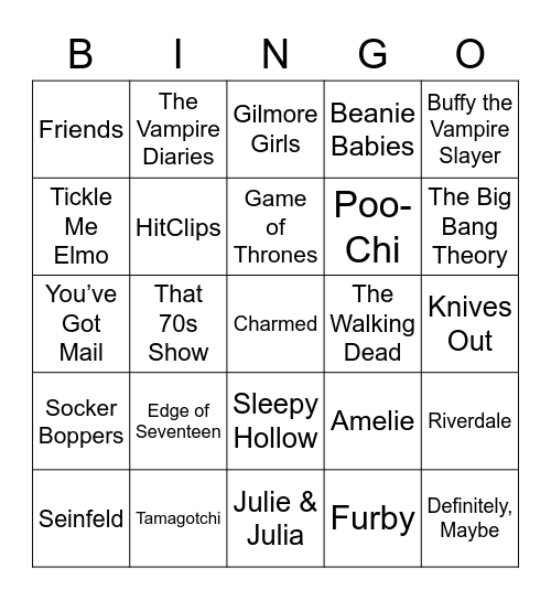 Sept. 28 Round 2 Bingo Card