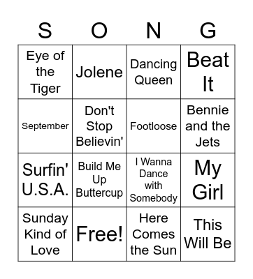 Fall Back Bingo Card