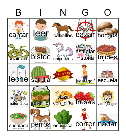¿Te gusta(n)...? Bingo Card