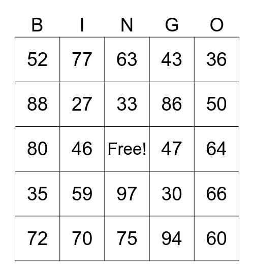 spanish-numbers-20-100-bingo-card