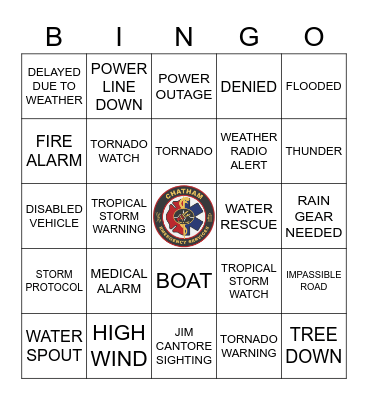 TROPICAL STORM BINGO Card