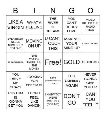 Tavern COVER ALL Bingo Card