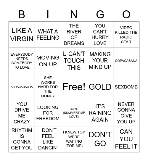 Tavern COVER ALL Bingo Card