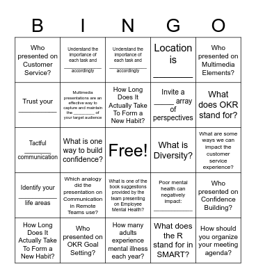 Formula RUN | DSM Summit Expo Bingo Card