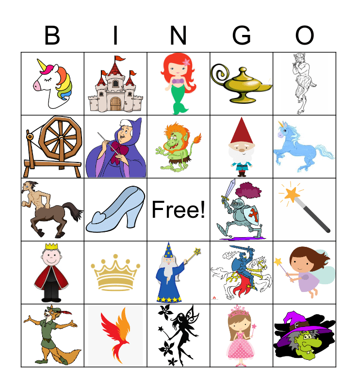 Fantasy- Make a pyramid Bingo Card