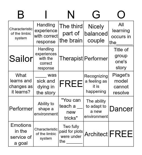 The Linden Tree Bingo Card