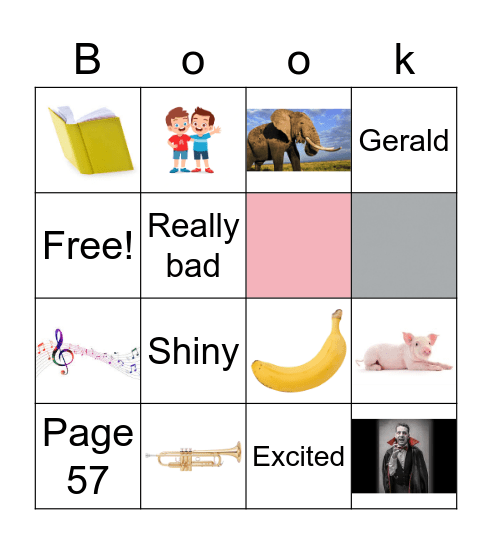 Scholastic Bingo Card