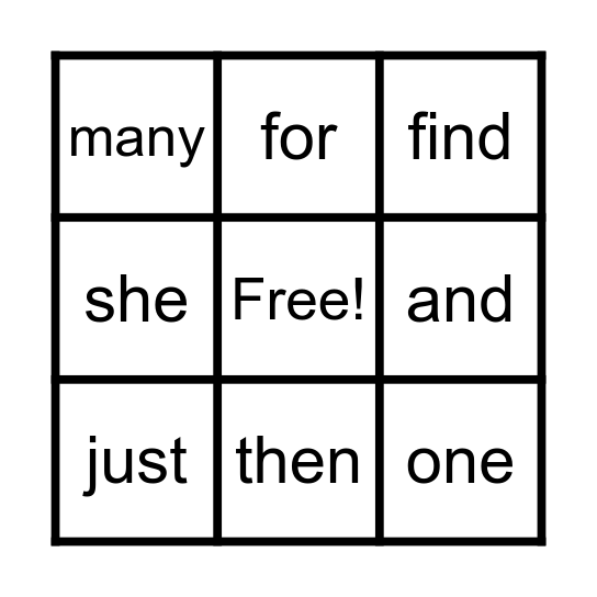 WORD-O      M1W3 Bingo Card