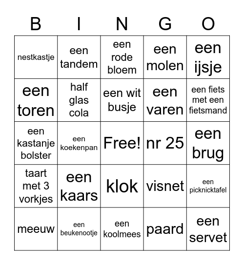 FOTO!!!!! Bingo Card