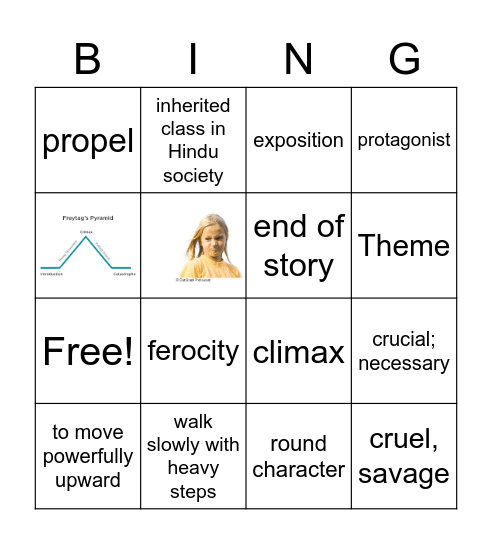 Short Story Unit Bingo Card