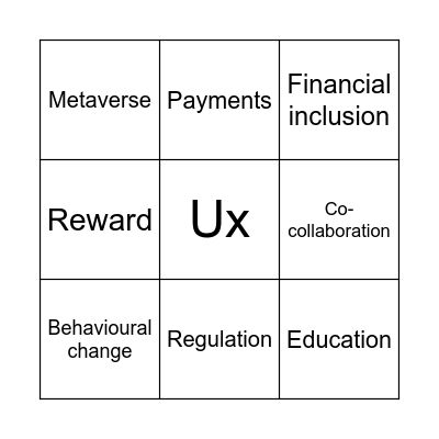 FinTech x Gamification (FinTech North Liverpool 13.10 Bingo Card