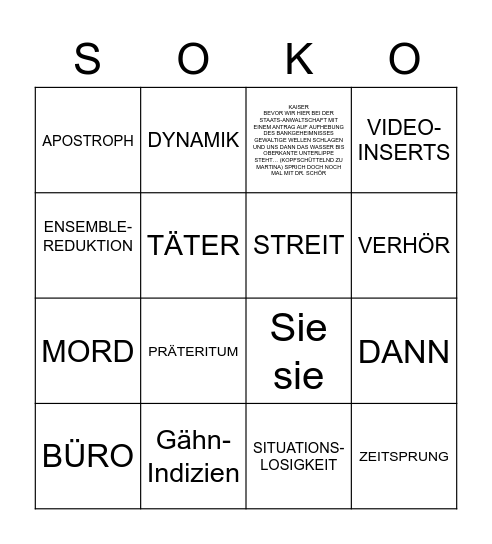 Bullshit-Bingo! Bingo Card