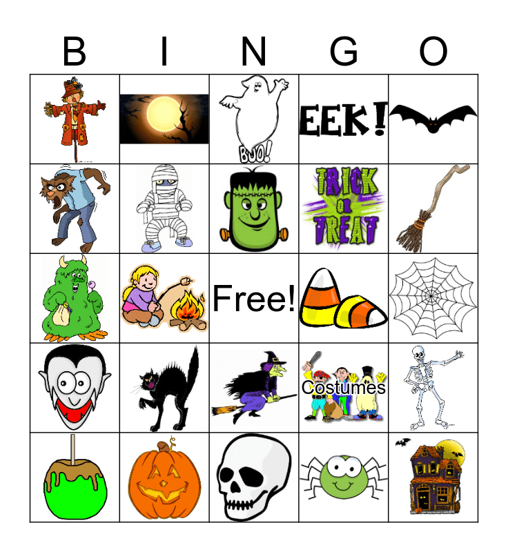 Halloween Bingo Card