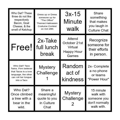 Beneficiando Bingo Card