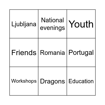 WAKE UP EUROPE! Bingo Card