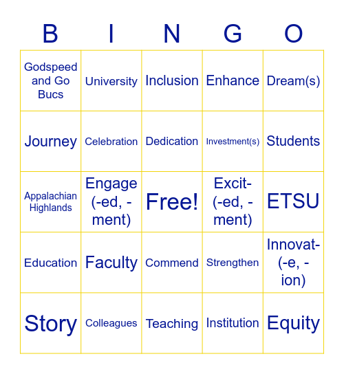 Dr. Noland Bingo! Bingo Card