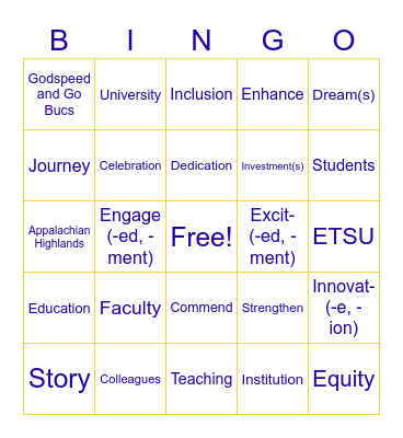 Dr. Noland Bingo! Bingo Card