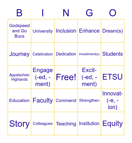 Dr. Noland Bingo! Bingo Card