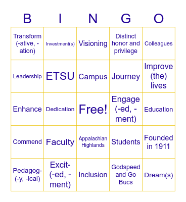 Dr. Noland Bingo! Bingo Card