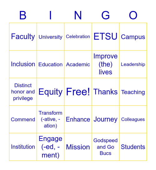 Dr. Noland Bingo! Bingo Card