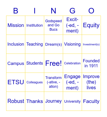 Dr. Noland Bingo! Bingo Card