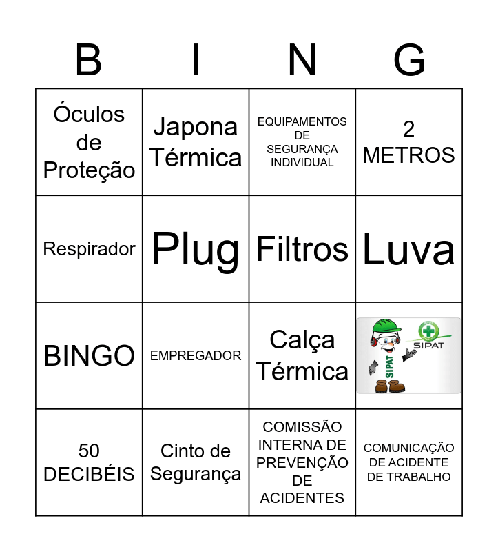 QUIZBINGO SIPAT 2022 Bingo Card