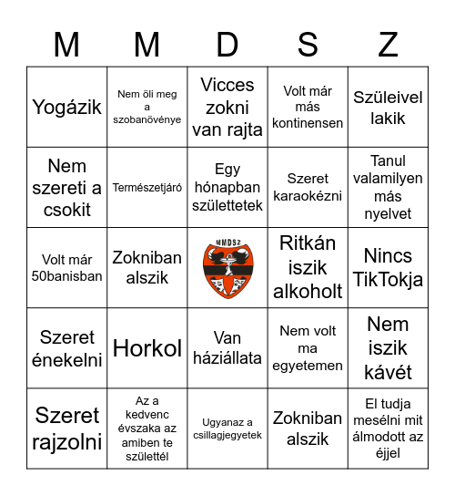 Keress valakit aki... Bingo Card