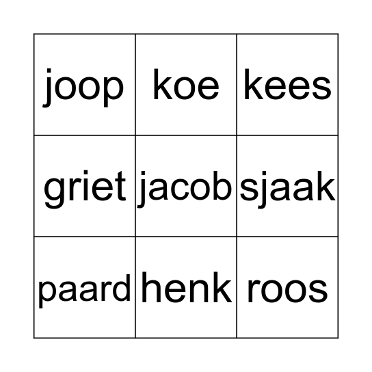 Fancy Fair Swingo Bingo Card