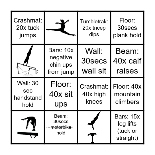 Strength Bingo Card